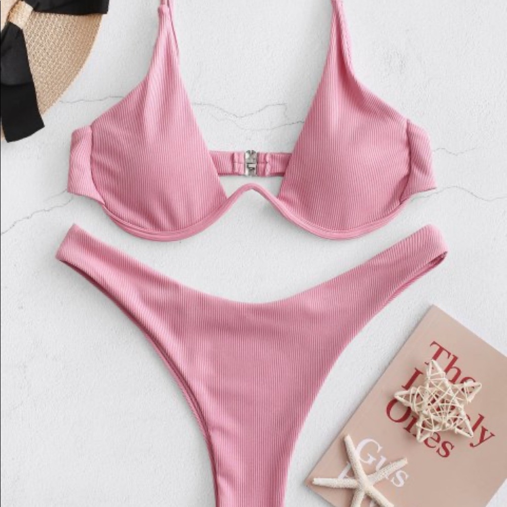Baby pink bikini